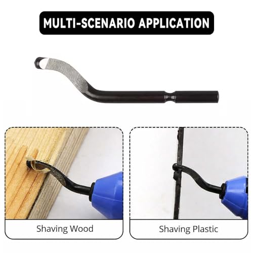 Xiciki 20 Stück Entgrater Werkzeug, Universal Ersatzklingen, HSS Stahl Ersatzklingen BS1010 für Metall, Kunststoff, Kupfer, PVC, Eisen