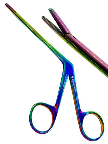 German Hartman Alligator Forceps German Grade 3.5 Inches Rainbow Color Ent Instruments Cynamed