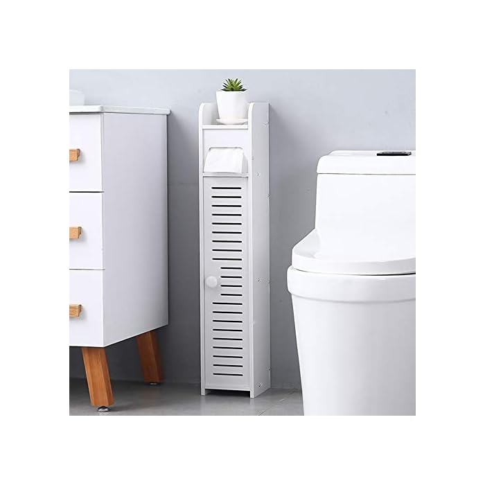Buy White Small Bathroom Storage Corner Floor with Doors and
