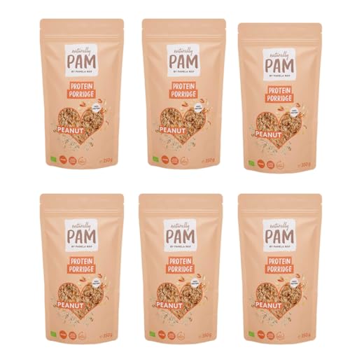 Naturally Pam Protein Porridge (bio) - 6 x 350g - Peanut