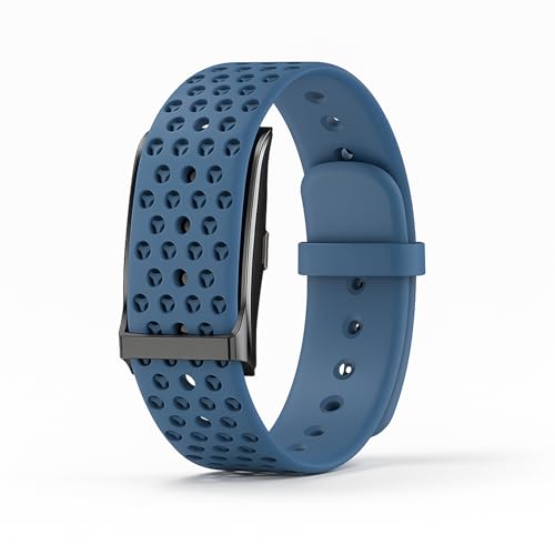 Elprico Tracker Fitness Senza Schermo, Braccialetto Intelligente con Batteria da 45 Giorni, Fascia da 10 M di attività Impermeabili e Monitor per il Sonno per Uomini e Donne (BLUE)