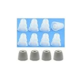 Clear, Large - Earphones Plus Brand Replacement Earphone Cushions: 2 Pair Memory Foam Earbuds and 4 Pair Triple Flange Earphone Tips (Please See Product Details for Connector Sizes)