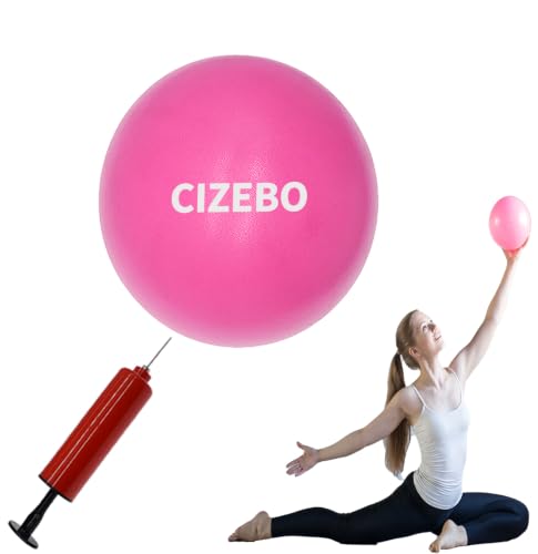 CIZEBO 6 Pilates Ball Small Exercise Ball & Air Pump Yoga Core (8 Opt)
