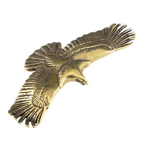 OUOULAJY Eagle Sleutelhanger Hanger Messing Eagle Standbeeld voor Boekenplank Woonkamer Theehuis