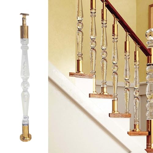 Balustres d'escalier en acrylique transparent haut de gamme pour intérieur moderne