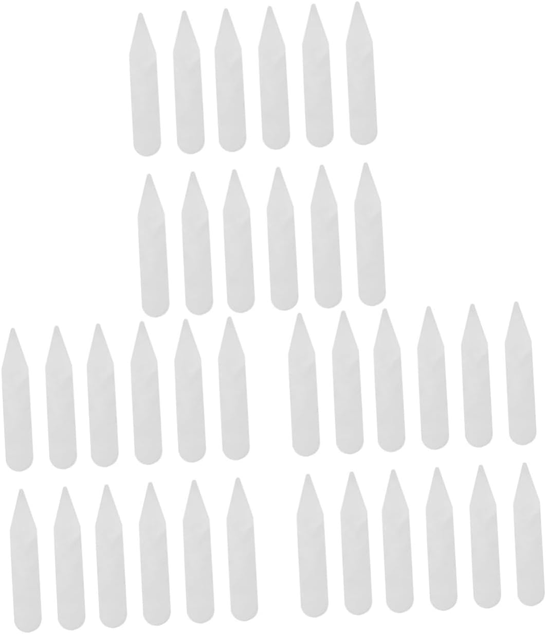 Baluue 900pcs Transparent Pet Collar for Shirt Support Collar Stays for Men and Women Prevents Sagging Lightweight Easy to Store for Dress Shirts and Formal Wear