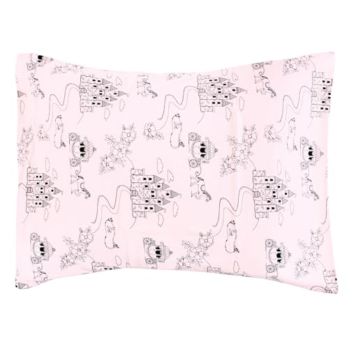 Image of Hudson Baby Unisex Baby Cotton Toddler Pillow Case, Fairytale Princess, One Size