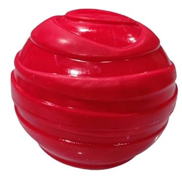 Pet Guard Latex Squeaky Rubber Football Toy for Puppy, Dog and Cat - Color May Vary (Large)