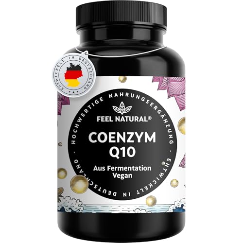 Coenzym Q10 – 120 vegane Kapseln mit 200mg Coenzym pro Tagesdosis – hochwertiges Q10 – Vorrat für 4 Monate – hochdosiert, ohne unnötige Zusätze – in Deutschland entwickelt & laborgeprüft
