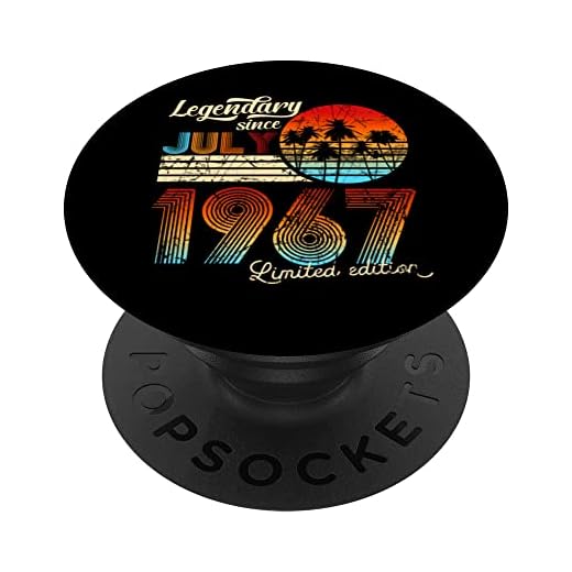 Legendario De Cumpleaños Desde Julio De 1967 Regalo. PopSockets PopGrip Intercambiable