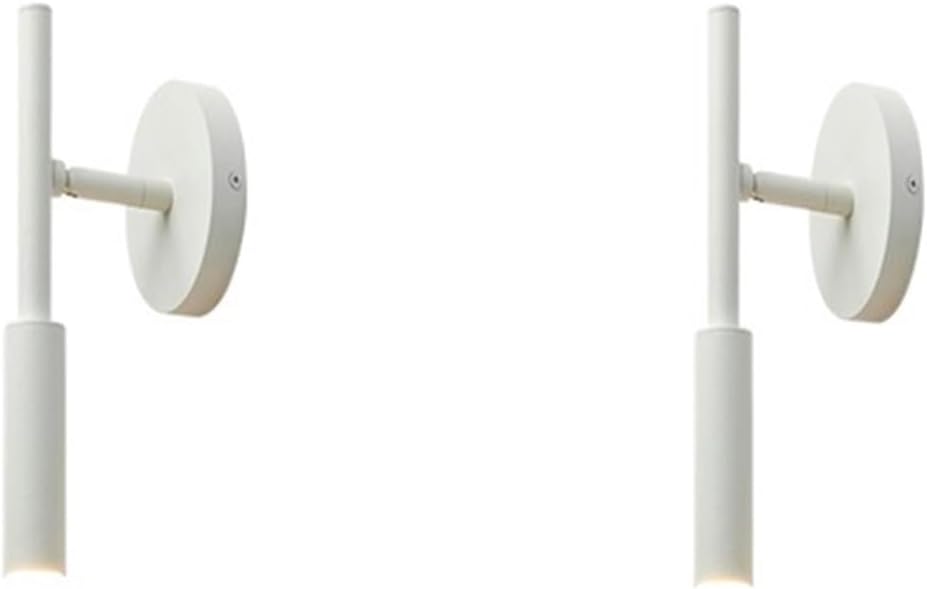 Minimalist LED Wall Lamp Reading Light for Bedroom Hotel Night Book Lamp Adjustable Rotaion Wall Light (Color : Black)