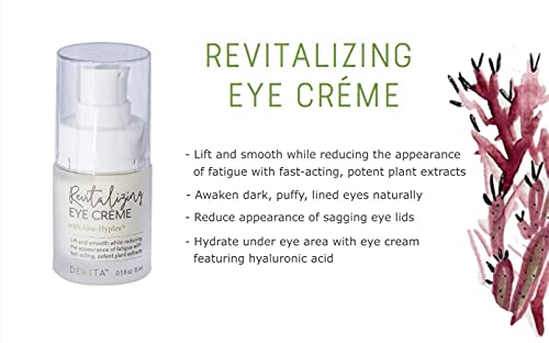 Devita Revitalizing Eye Cream With Aloehyplex - 100% Vegan Eye Serum With Hyaluronic Acid For Dark Circles, Wrinkles Or Fine Lines Under And Around Eyes For Men And Women - 0.5 Fl.oz #TOP5