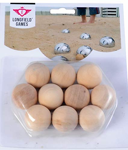 Engelhart - 10 Wooden Petanque goals for jeu de boules, Natural, 3 cm - Image 2