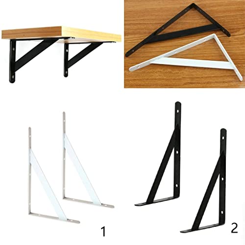 Image of 3x2 Pieces Metal L Shaped Wall Shelf Bracket Rack Support 150x95x2mm White | Home & Garden | Home D?Cor | Wall Shelves