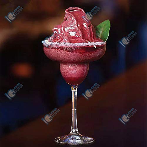 Klever Kitchen Europe Non-Lead Crystal-Clear Glass | Margarita | Cocktail | 200 Ml | Set of 2