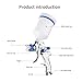 HVLP Spray Gun Set,Automotive Paint Spray Paint Gun with 3 Nozzles 1.4/1.7/2mm Nozzle and 600cc Cups, for Car Primer,Furniture Surface Spraying,Wall Painting,Base Coatings (Blue)