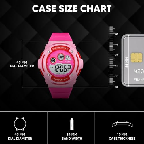 Image of V2A NOVA-X 2930 Digital Watch for Boys | Colour Pop Sports Design | Active Everyday Watch for Kids with Digital Display, Backlight & 50M Water Resistance