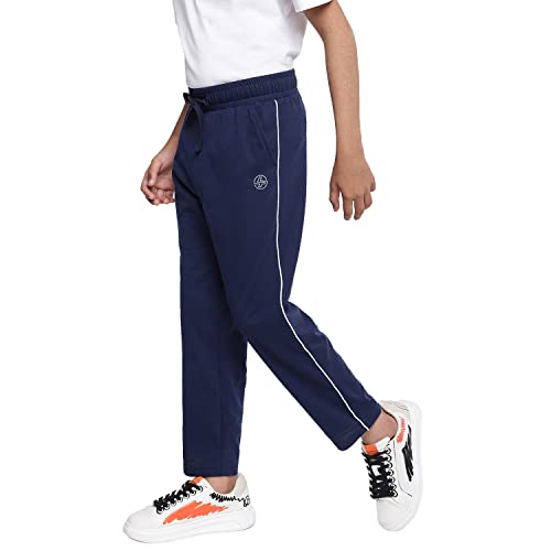Image of Li'l Tomatoes Boys 100% Cotton Track Pant | Summer Casual Joggers with Elastic Waist & Drawstring | Soft & Breathable | 3-16 Years