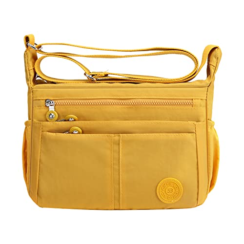 Sac à bandoulière en nylon imperméable de grande capacité pour homme et femme