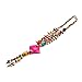 HEVSTIL Curtain Tiebacks, 2 Pack Colorful Coconut Shell Curtain Drapery Holdbacks, Boho Curtain Ties for Home Office Decorative,Red