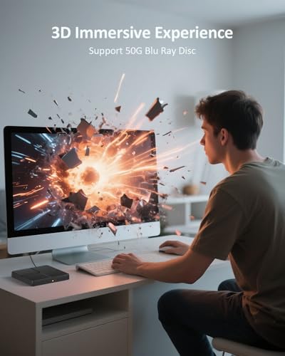Lecteur CD DVD Blu-Ray externe Windows 11 et Mac OS USB 3.0