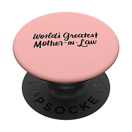 Regalo Más Grande De La Madre En La Ley De Los Mundos PopSockets PopGrip: Agarre intercambiable...