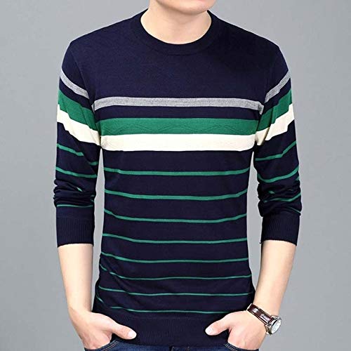 COODRONY Designer Pullover Striped Men 