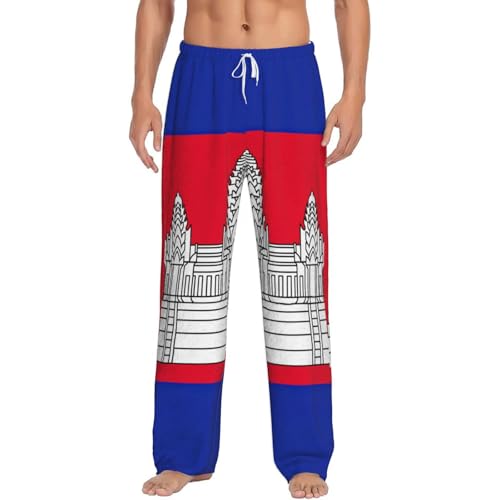 Pantalon de pyjama Cambodge pour homme en micropolaire douce avec poches pratiques
