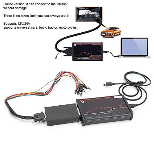Akozon OBD2 Tuning Kit, EU Online OBD2 ECU Tuning Kit für KESS 5.017 V2.8 Auto LKW Diagnosewerkzeug Kein Token Auto Fehlerdetektor
