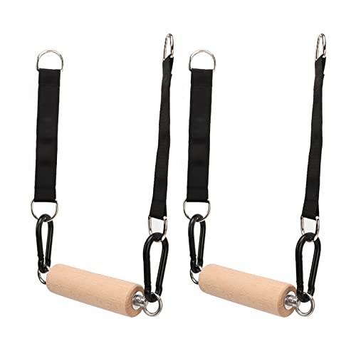 Leapiture Wooden Pull Up Climbing Hold Grips Portable Rock Climbing Grip Strength Trainer for Adults Gym Home Outdoor Patio Workouts Fitness