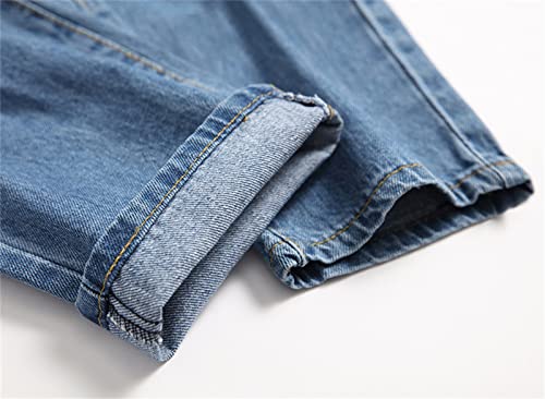 Jeans holgados para hombre con agujeros estilo biker miniatura 4