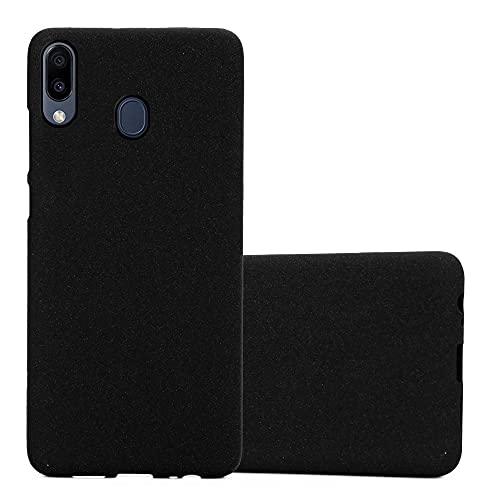 Cadorabo Funda para Samsung Galaxy M20 en Frost Negro - Cubierta Proteccíon de Silicona TPU Delgada e Flexible con Antichoque - Gel Case Cover Carcasa Ligera