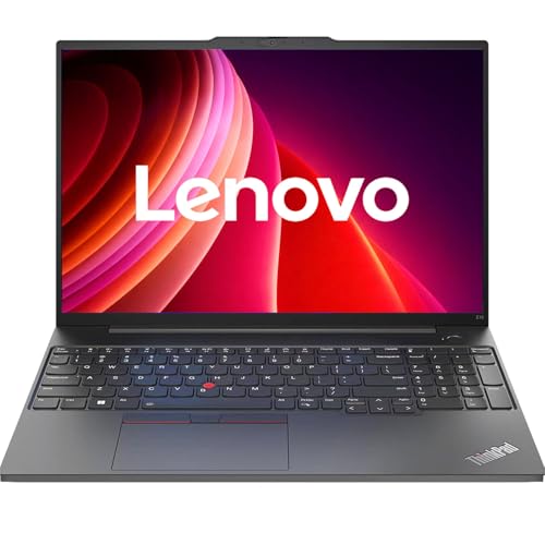Lenovo ThinkPad E16 Business Laptop, Intel Core Ultra 5 125U, 16" WUXGA (1920 x 1200) Display, 16GB DDR5 RAM, 512GB PCIe SSD, Backlit Keyboard, Win 11 Pro with Office 365 for The Web, no Mouse