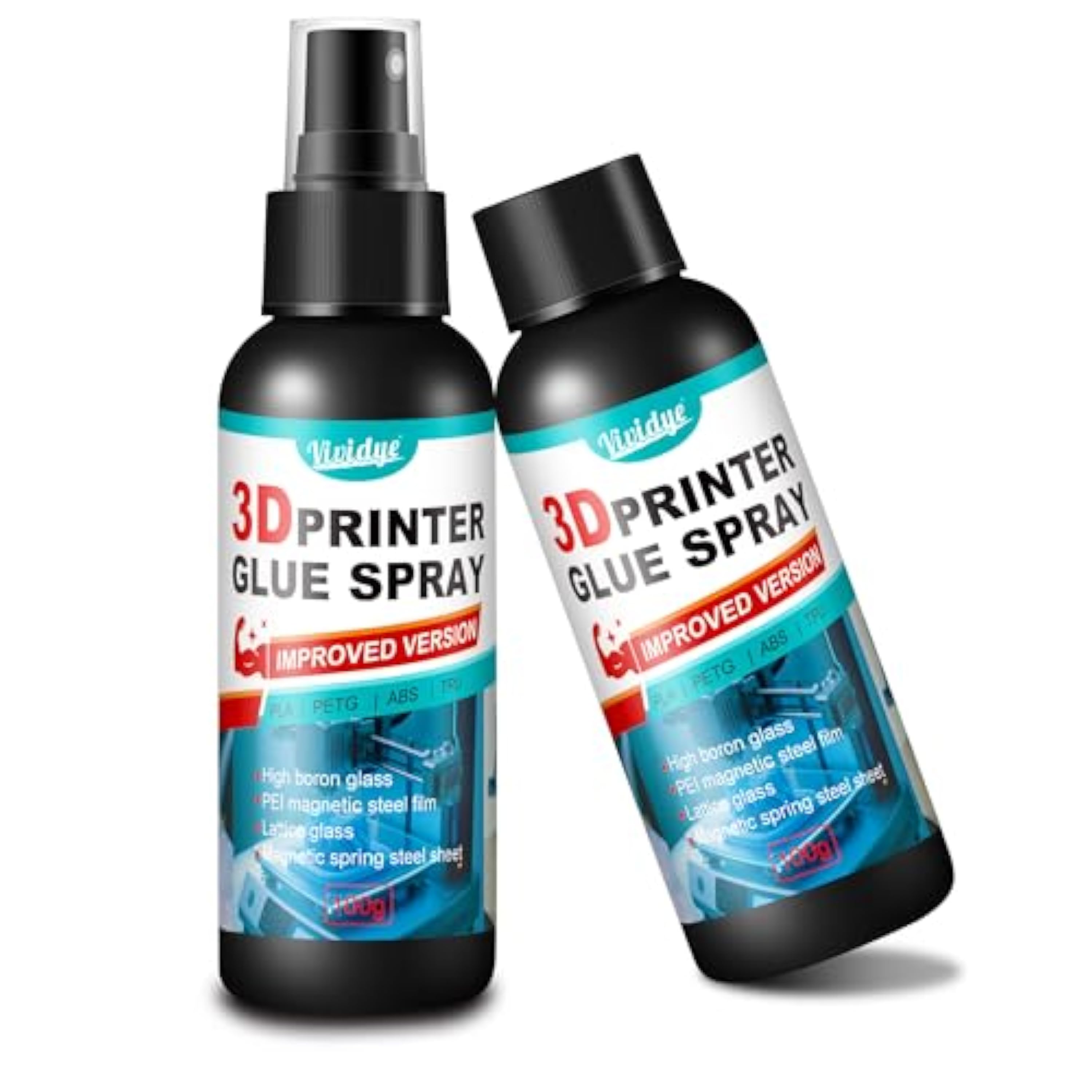 Colla per Stampante 3D, 200g Pegamento Adhesivo para Stampante 3D, Reduce la Deformación de Filamentos PLA, ABS, PETG y TPU en la Placa de Construcción, Accesorios Profesionales Stampante 3D