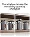 Veken Coffee Canister with Window,Airtight Stainless Steel Kitchen Food Storage Container, Date Tracker & Scoop for Grounds Coffee, Beans, Tea, Flour, Cereal,Sugar,22OZ,Grey