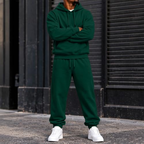 Elneeya Mens Sweatsuit Oversized Jogging Sets Fall Training Two Piece Set - image 5