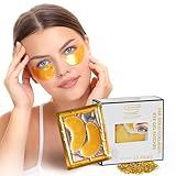 Dermoland Under Eye Patches For Women – 24K Gold Eye Masks, 15 Pairs | Hyaluronic Acid | Reduces Puffiness, Dark Circles & Wrinkles | Vegan & Hydrating