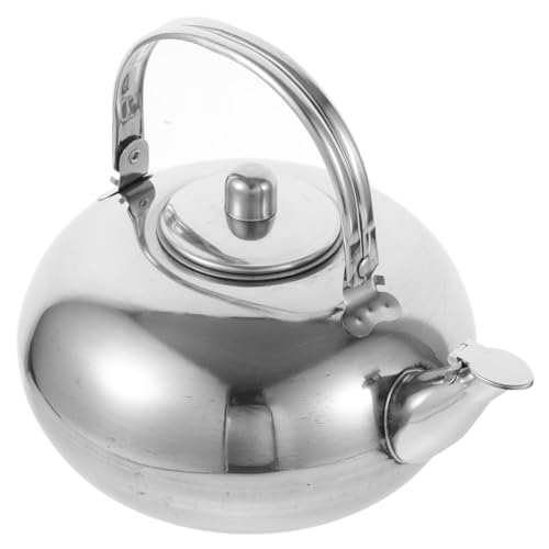 QUMIIRITY Hervidor de Agua de Acero Inoxidable con Infusor y Mango Ergonómico Tetera Silbante para Gas Inducción y Vitrocerámica para Té y Café
