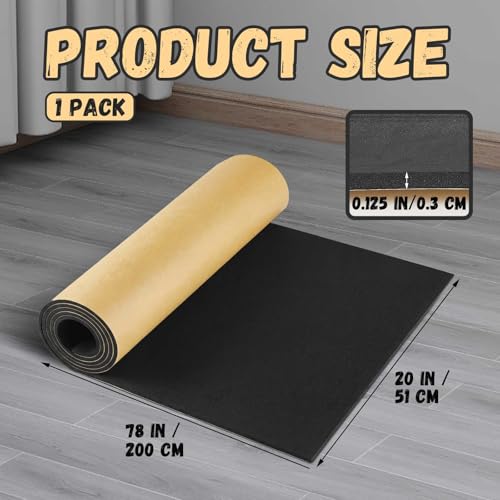 Image of Pangda 1 Piece 78 x 20 x 1 /8 Inch Extra Large Marine Foam Roll Closed Cell Rubber with Adhesive Insulation Sheets Lightweight Single Sided Tape Water Weather Resistant for Craft