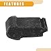 Partuto Hood Stop Buffer No.65158-VK000 - Car Hood Bumper Support - for Nissan NP300 Rubber Black - 2 Pcs