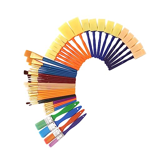 BCOATH Year Olds Art Supplies Boys and Girls Paintbrush Drawing Tools in Nylon Bristle Suitable for Varnish Acrylic Watercolor