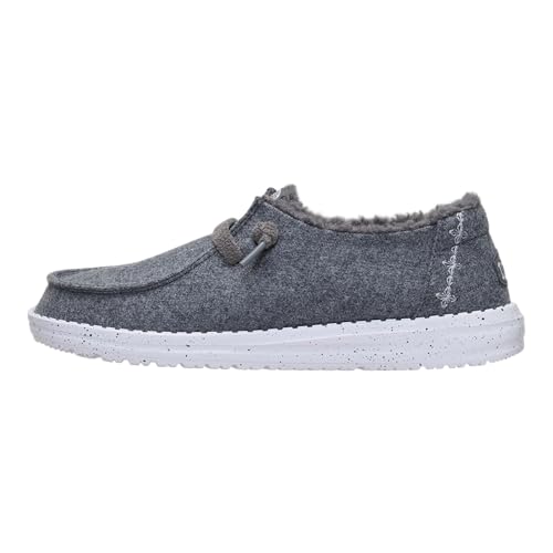 Image of HEYDUDE Wendy Wool Cozy Charcoal Women Size 10