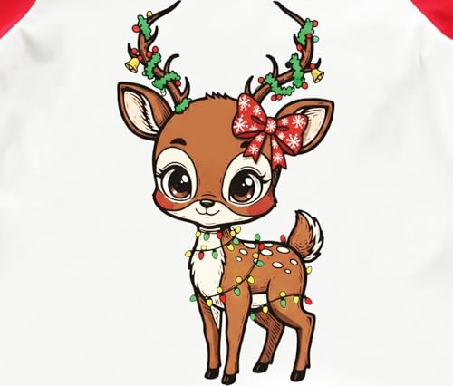 Image of Tkria Boys Girls Christmas Shirts for Kids Deer Monster Truck Excavator T-Shirt Long Sleeve Sweatshirt Toddler Tee Top 2-10T