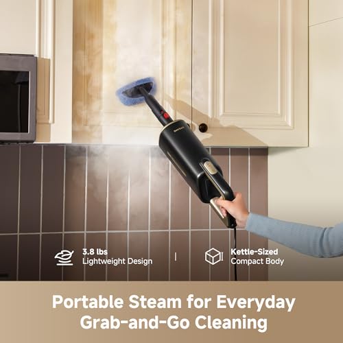 DREAME SH10 Steam Mop with Detachable Handheld Steamer, 13-in-1 Portable Steam Cleaner, 3.8 lbs Lightweight Body, 15sec Steam-Up, 212℉ Steam Cleaning, 350ml Water Tank, Steam Safety System by DREAME - Image 4
