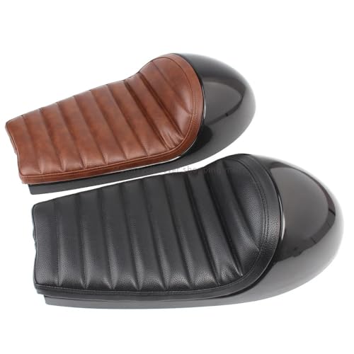Selle Rétro Moto Anti Mal de Dos Coussin Pan Base Noir