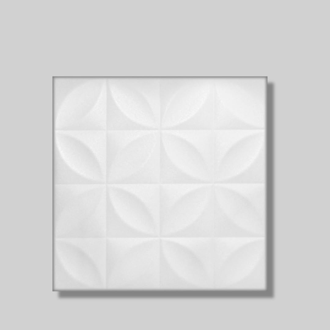 Decorative Ceiling and Wall Panels 2m2 (21.52 sqft) - 8 Panels (White 6)