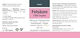 Folsäure Tropfen, 400 µg pro Tagesdosis - 50ml Flasche, SCHWANGERSCHAFT & IMMUNSYSTEM - 100% vegan, ohne Zusätze & laborgeprüft in Deutschland hergestellt