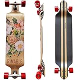RIMABLE Drop Deck Longboard SNAILFLOWER