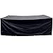 Anpro Nouvel Design Housse Protection 200x160x70cm avec 2pcs Scratchs Ajustable Bâche Housse Salon de Jardin Imperméable Anti-poussière Antisolaire 210T Oxford pour Meubles de Jardin-Noir