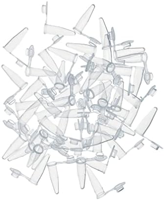 MUHWA 1000pcs PCR Tube with Flat Cap, 0.2 ml Microcentrifuge Tube, PCR Reaction Tube (0.2ml)
